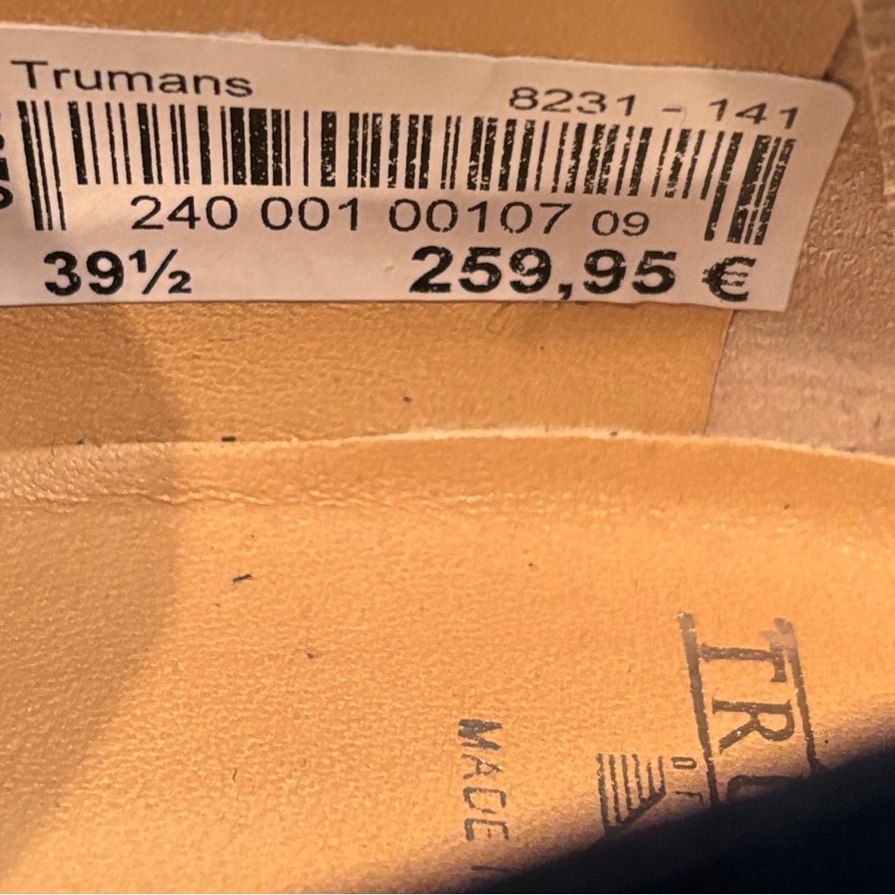 Truman’s Women’s Handmade Leather Loafer Italy Venice US 8.5 / EU 39.5 - Picture 8 of 10